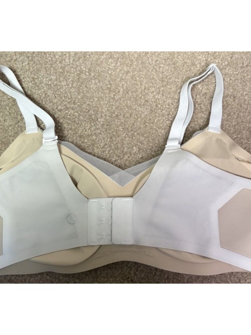 Honeylove crossover Bra Wireless Grey Beige Size 38 B / C - Picture 2 of 5